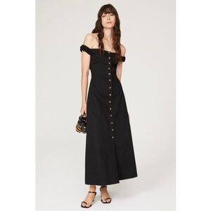 ▪️FAVORITE DAUGHTER The Lovesick Off the Shoulder Dress Black